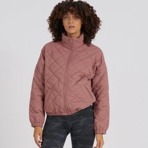 Vuori Quilted Mauve Puffer Jacket